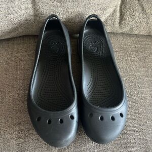 Womens Crocs Skylar Black Slingback Flat Sandals Slip on Shoes